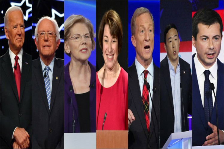  Precandidatos demócratas participan en último debate