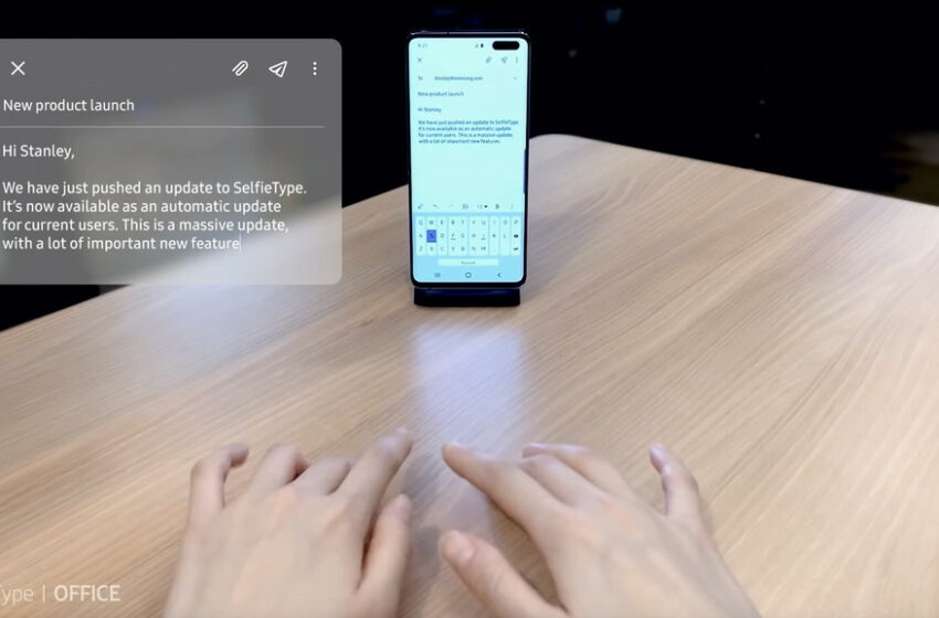  Samsung  inventa un teclado invisible para el  smartphone