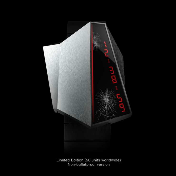 Diseñan reloj futurista,  inspirado en el Cybertruck de Tesla