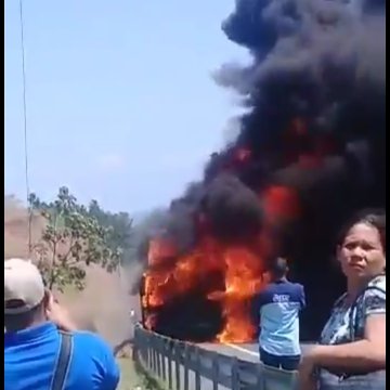 Se incendia un bus de la ruta Panamá-David