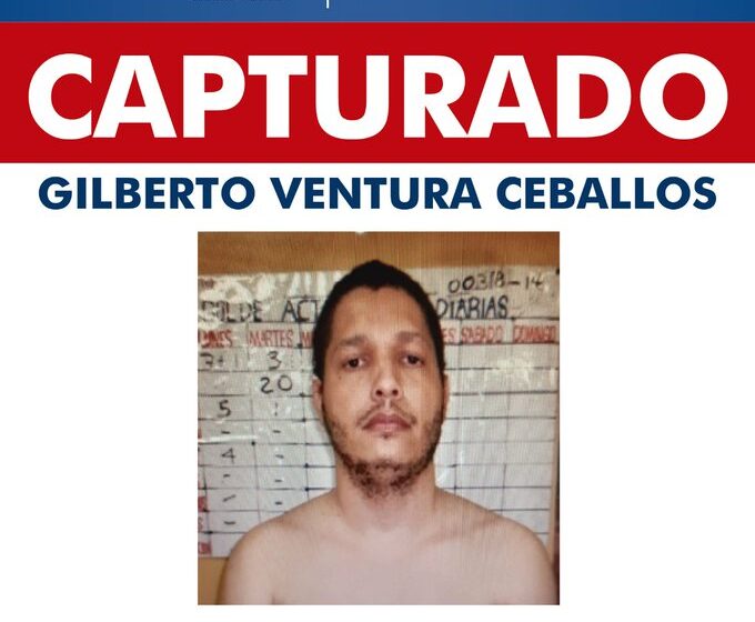 Recapturado el homicida Giberto Ventura Ceballos en Chiriquí