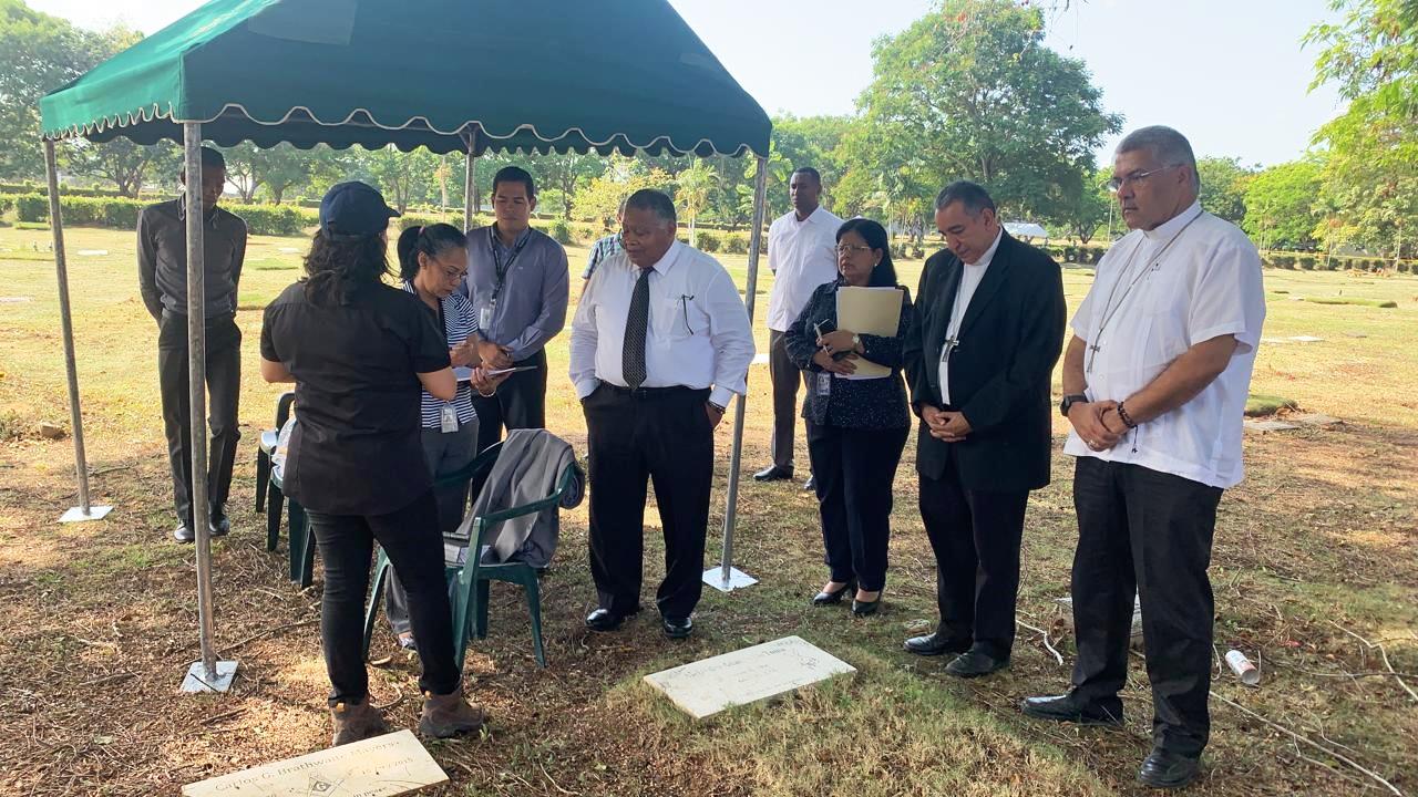 Realizan exhumación de los restos  relacionado a  Heliodoro Portugal