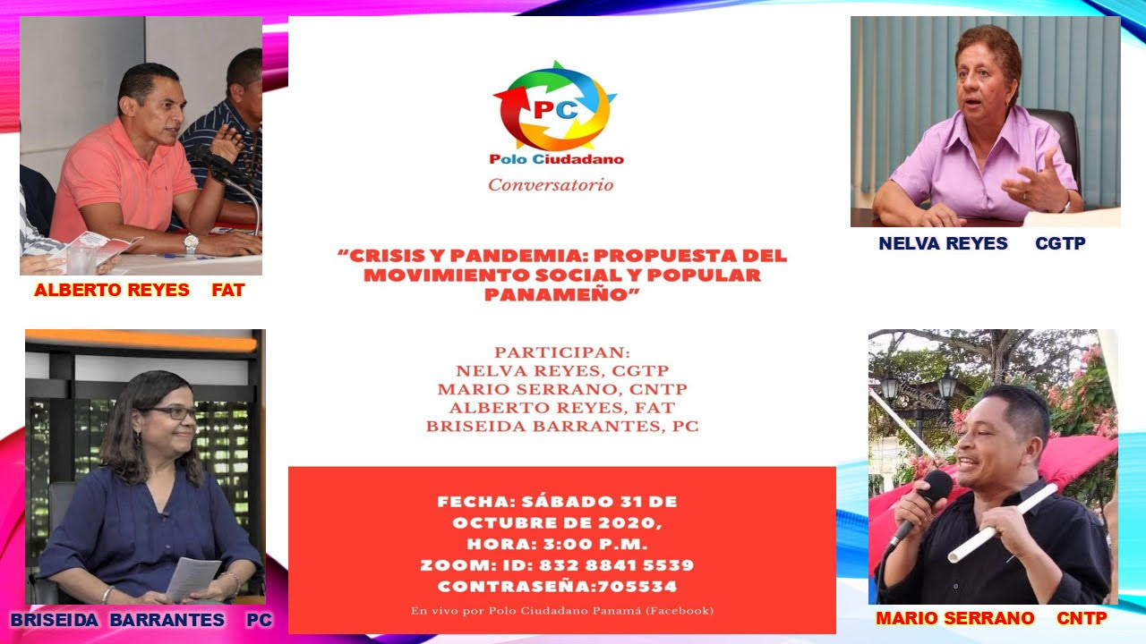 Polo Ciudadano Invita a Conversatorio Crisis y pandemia