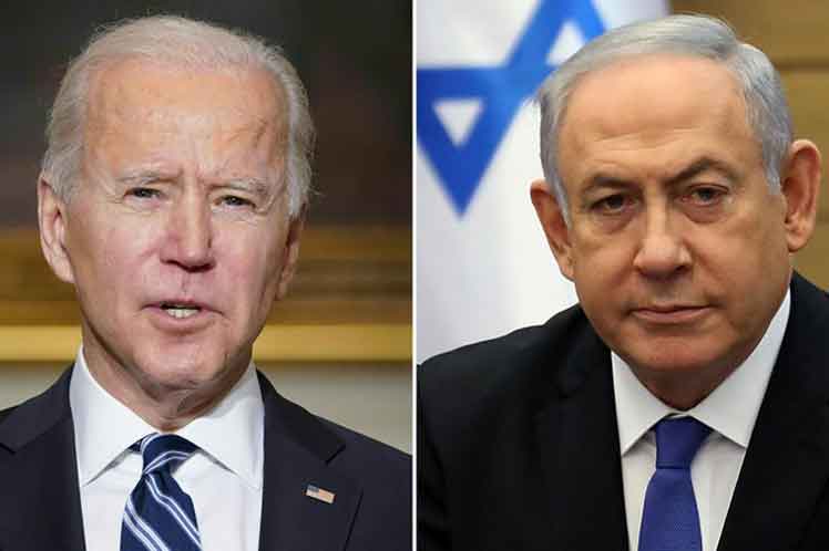  Presidente de EE.UU. y primer ministro de Israel dialogan por primeva vez