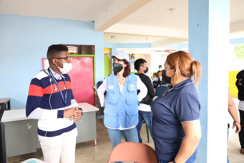 Acnur  presente en la Provincia de Darién, visita población refugiada