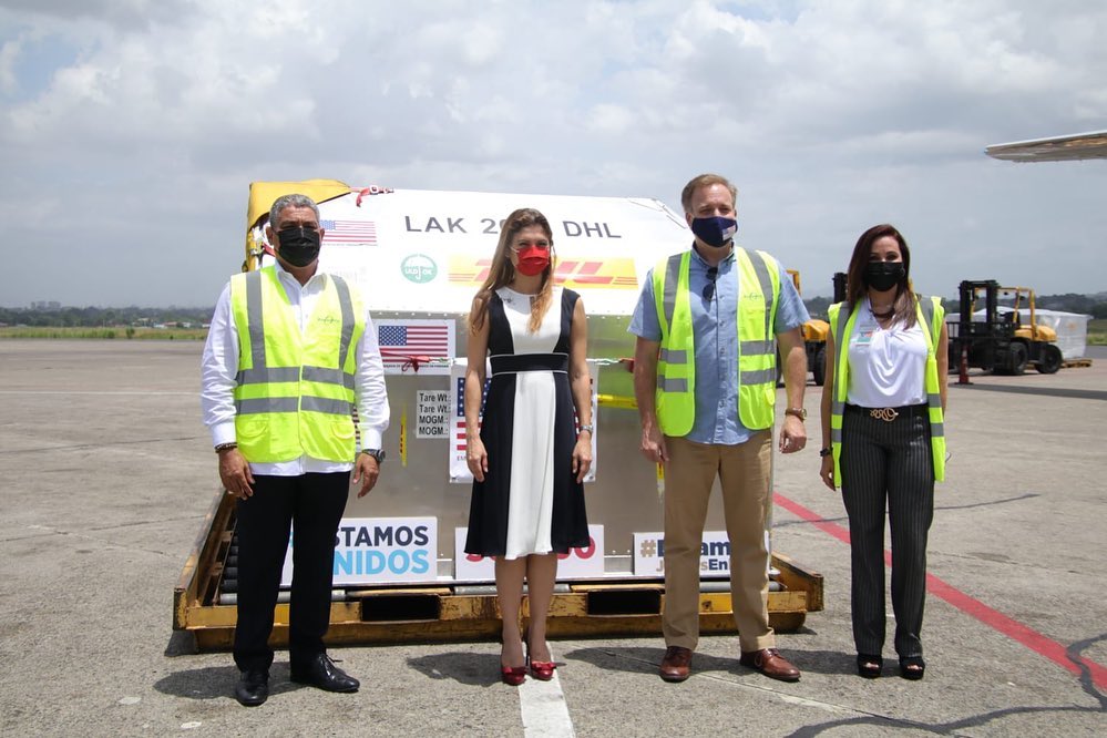 Estados Unidos dona 503,100 dosis Pfizer a Panamá