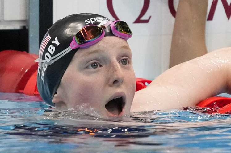  Nadadora  estadounidense Lydia Jacoby triunfa en Tokio