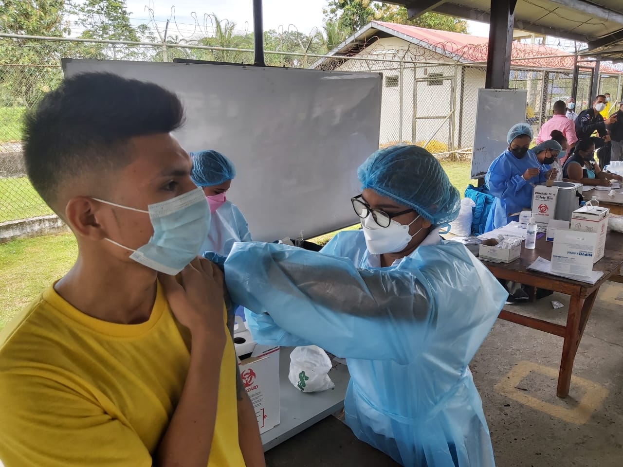 Chiriquí: Sigue vacunación contra el Covid-19 en la  Feria de David