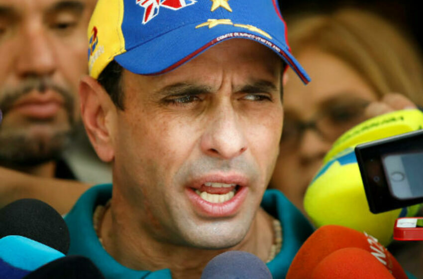  Capriles reprocha la falta de unidad en las elecciones venezolanas