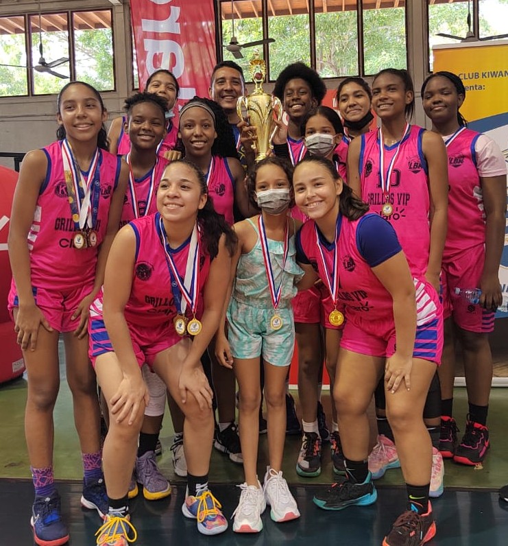 Grillos VIP conquistan U15 femenina del Baloncesto LBK Kiwanis  