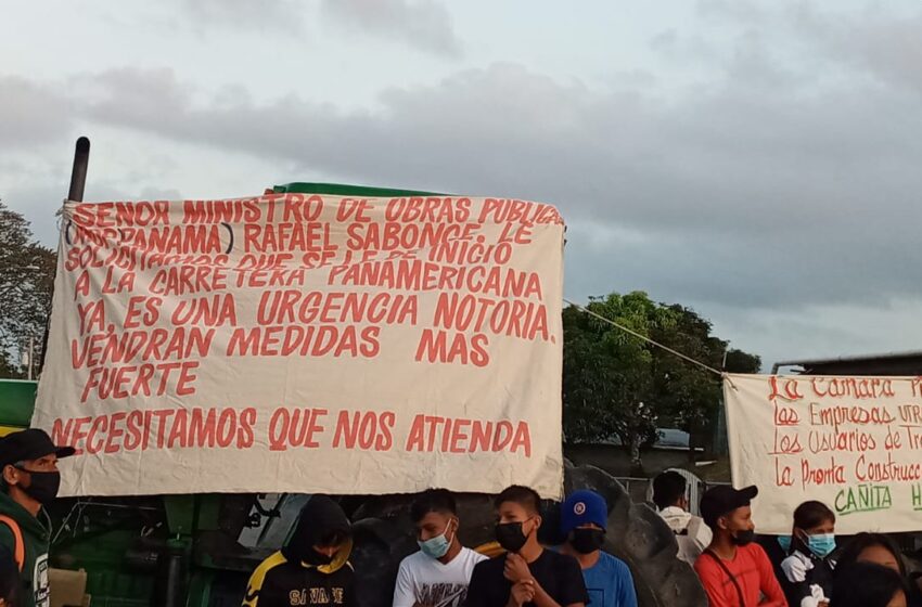  Protestan en Tortí por construcción de carretera