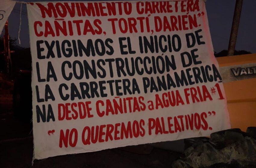  Siguen acciones de protesta en Tortí, cierran vía en Chepo