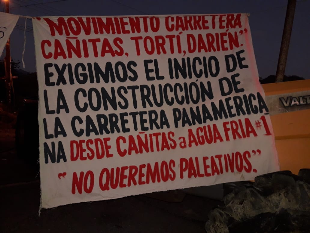 Siguen acciones de protesta en Tortí, cierran vía en Chepo