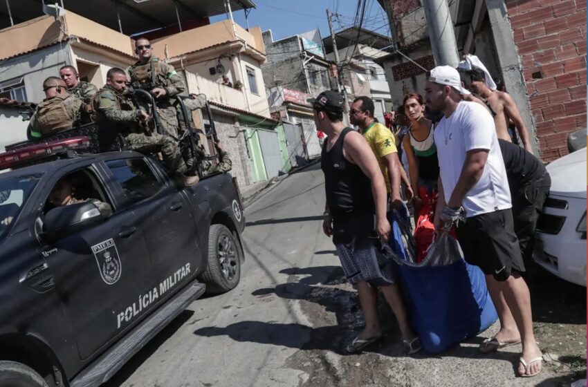  Más de 40 muertos por operativo policial en Brasil