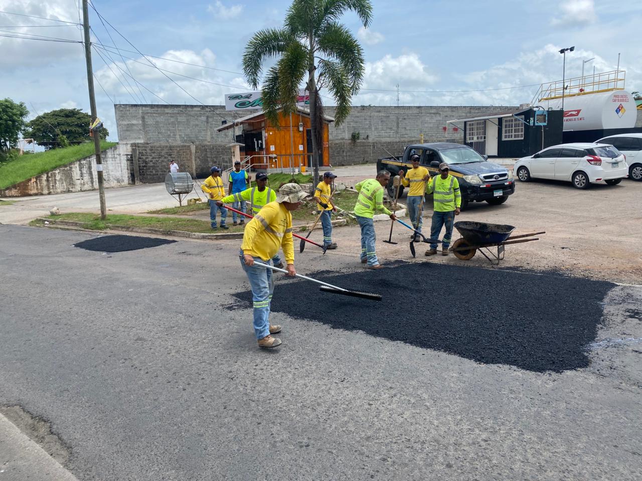 El MOP aplica programa de parcheo en Arraiján