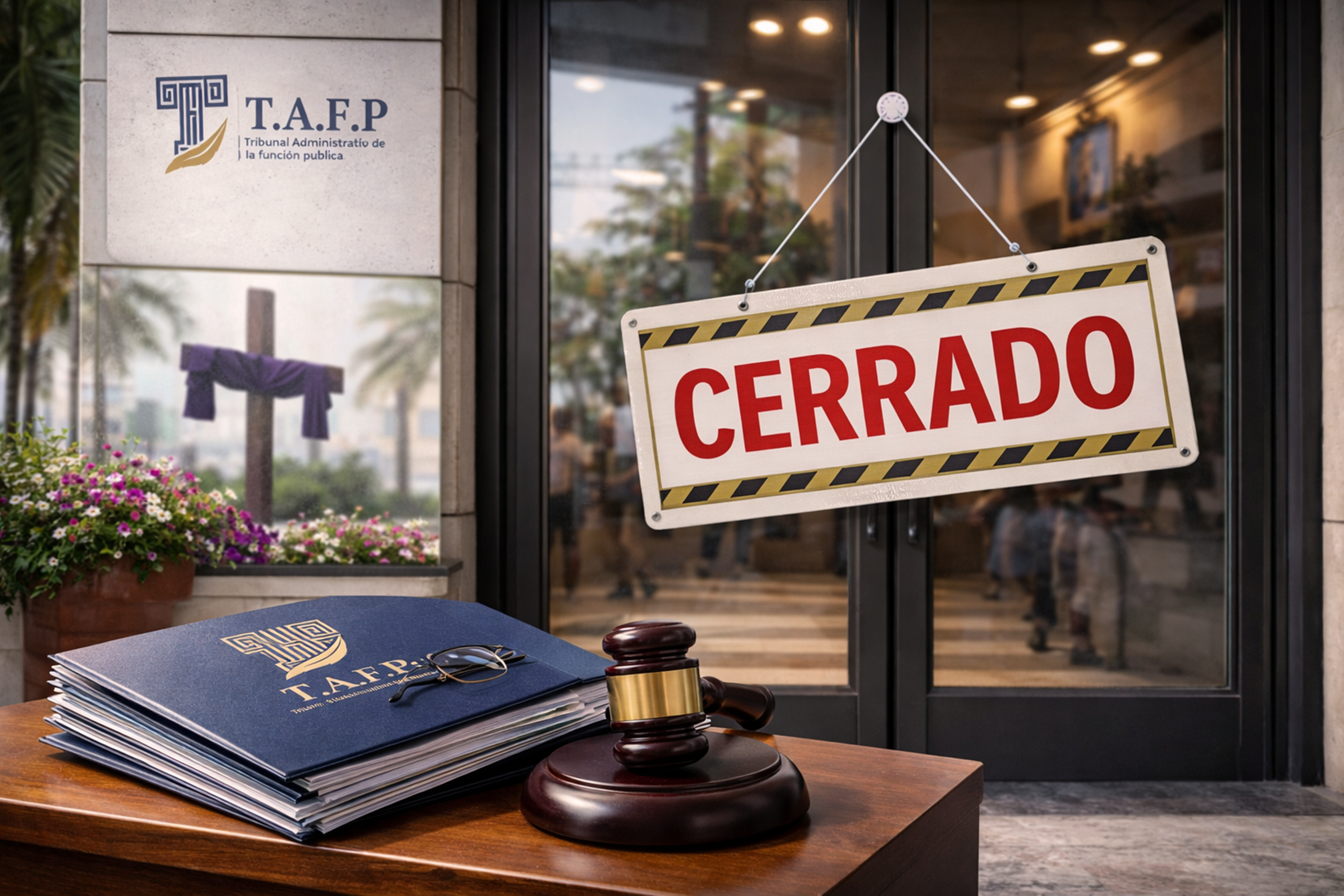 Tribunal Administrativo de la Función Pública anuncia cierre de oficinas, por Semana Santa