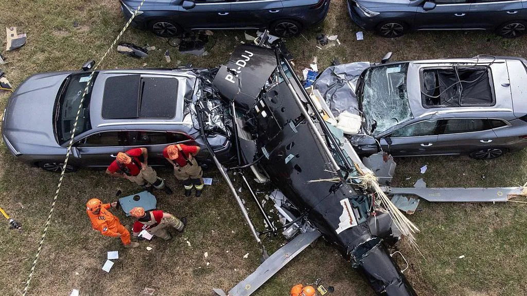 Seis muertos tras choque de dos helicópteros en Brasil