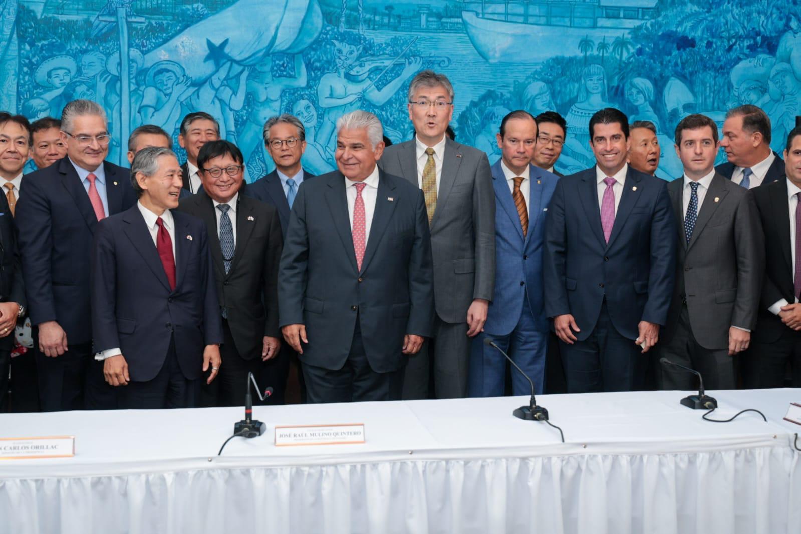 Presidente Mulino recibe a la Federación Empresarial de Japón, analizan grandes inversiones para Panamá