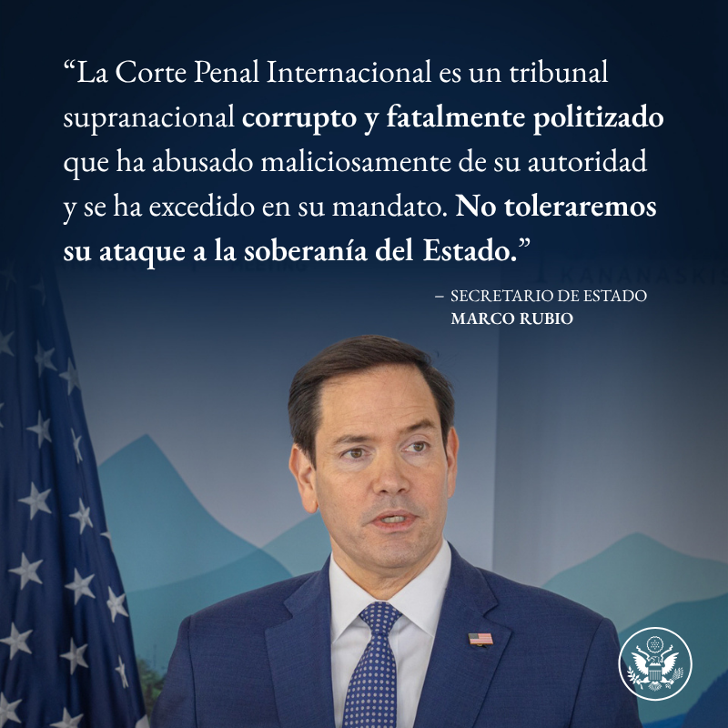 Gobierno de Trump dice  no tolerará ataque de la Corte Penal Internacional.